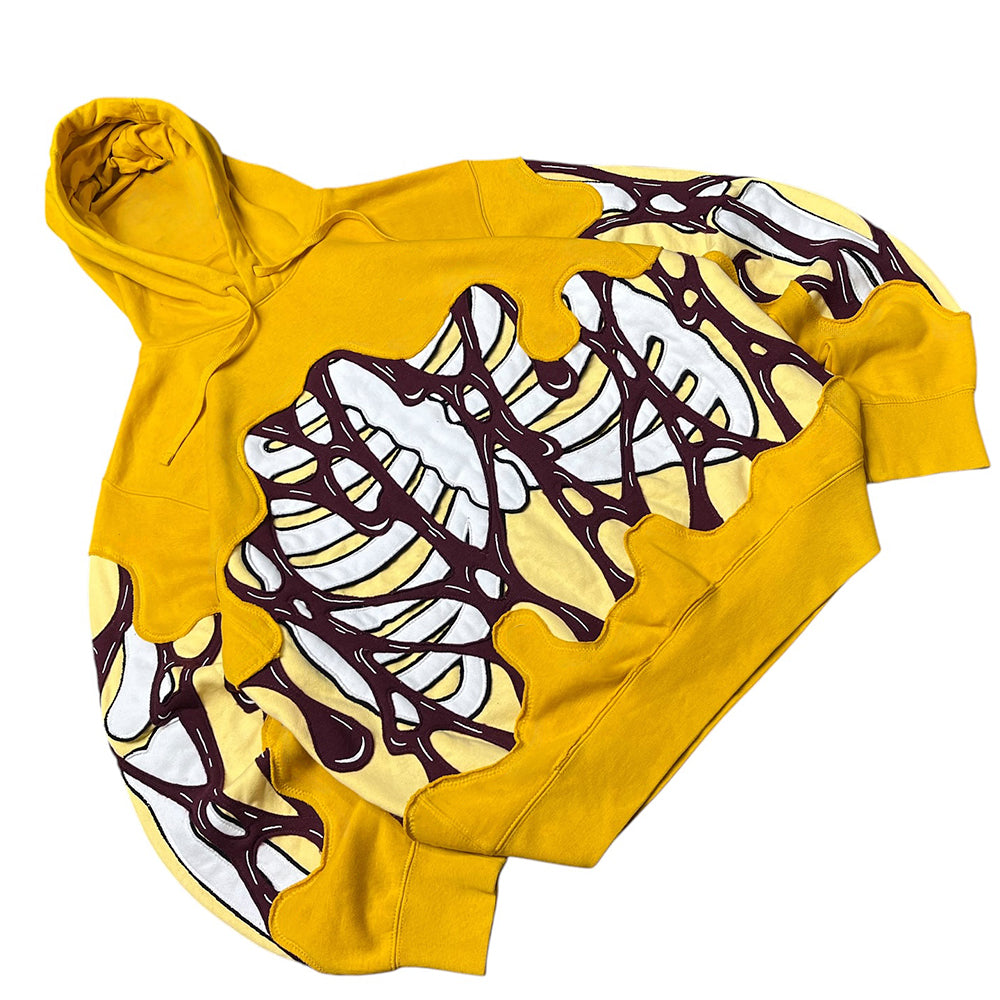 Skull Bondage Creative Tailoring Stitching Hooded Sweatshirt