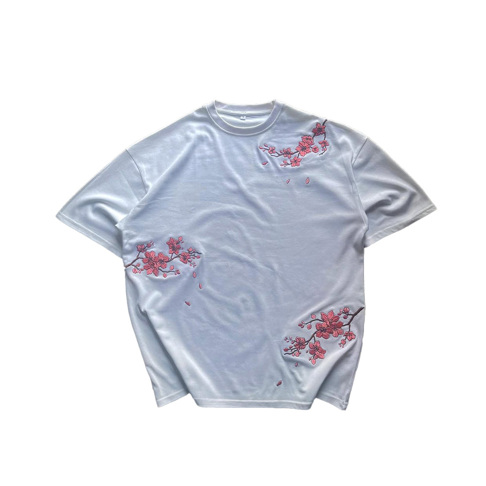 Embroidered Cherry Blossom Tee