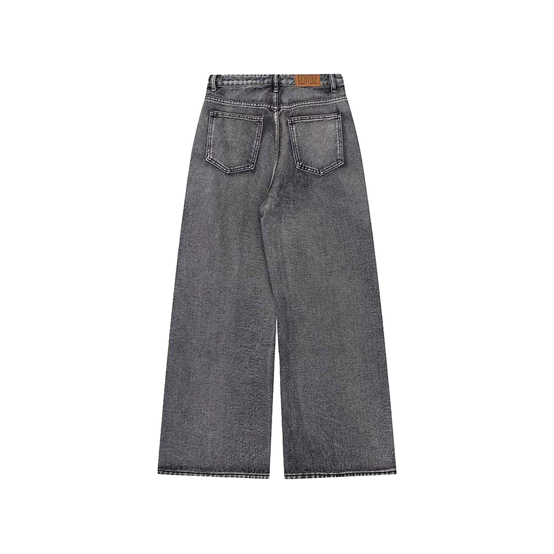 Graffiti Distressed Washed Baggy Jeans