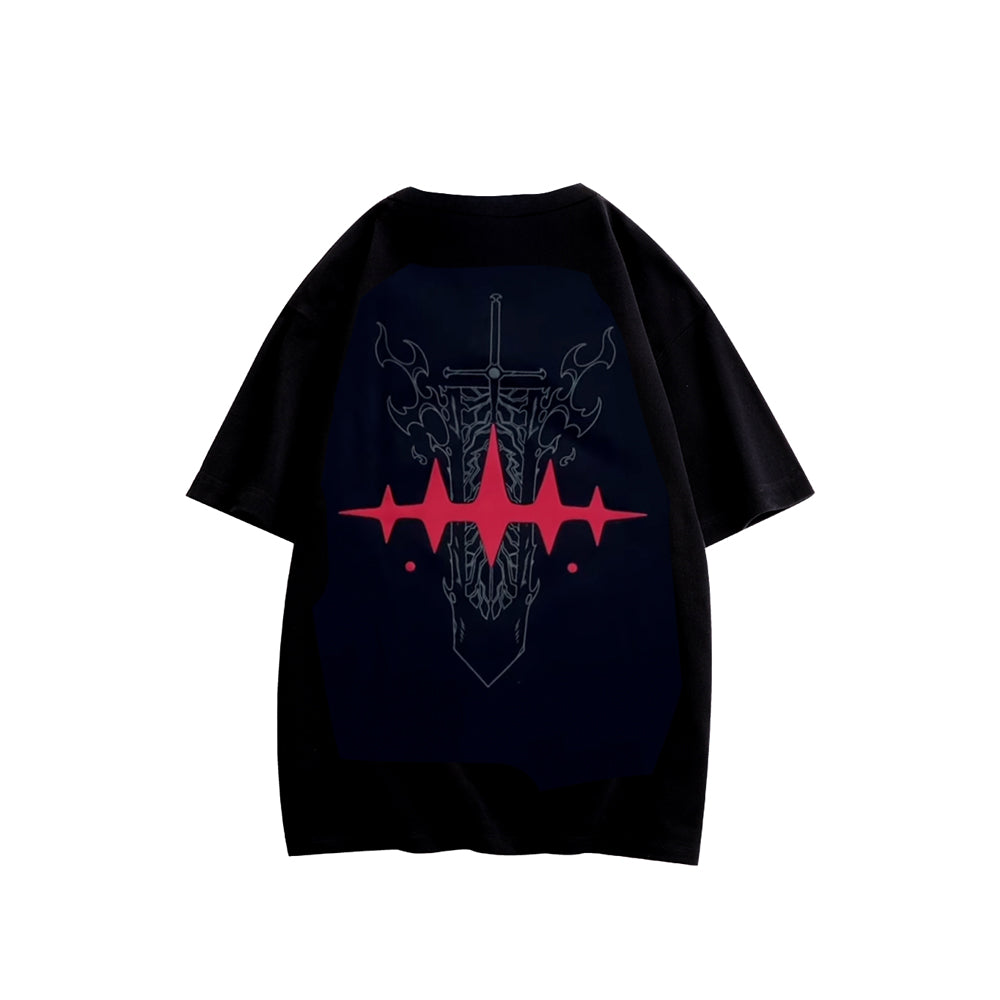 Cartoon Stitch Embroidery T-Shirt