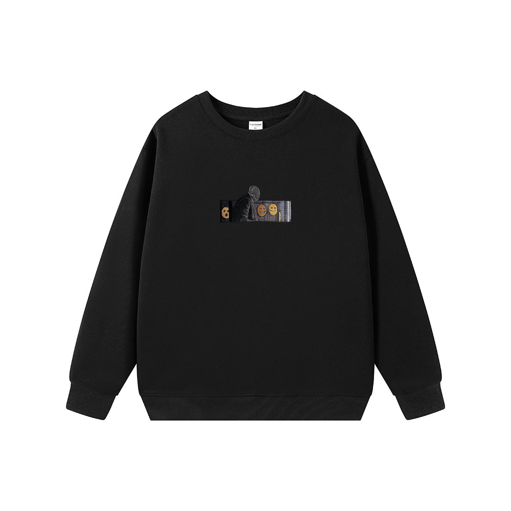 Round Face Expression Sweatshirt