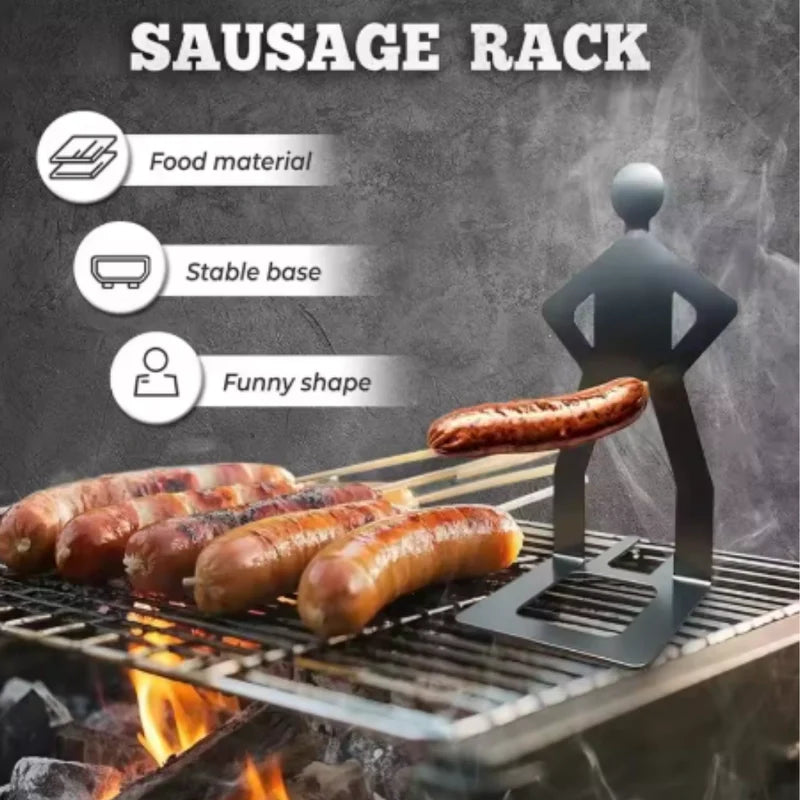 Funny Sausage BBQ Grill Holder Set