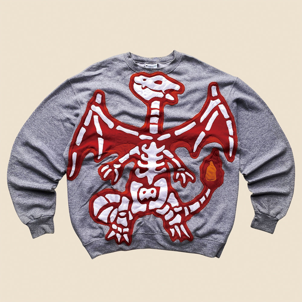 Redesigned "Charizard Fossil" Cut-And-Sew Sweatshirt