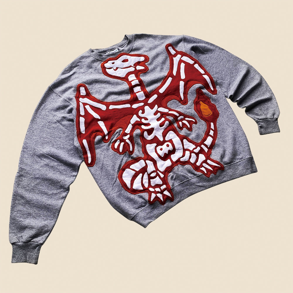 Redesigned "Charizard Fossil" Cut-And-Sew Sweatshirt
