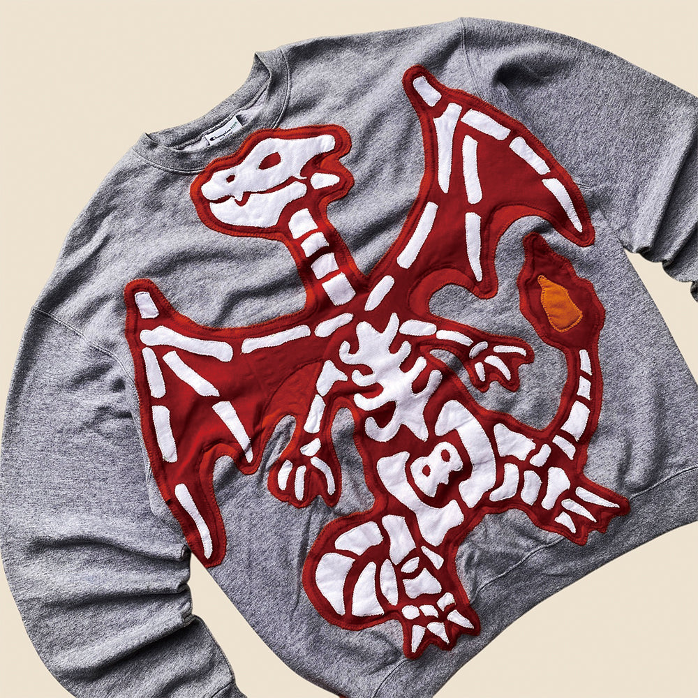 Redesigned "Charizard Fossil" Cut-And-Sew Sweatshirt