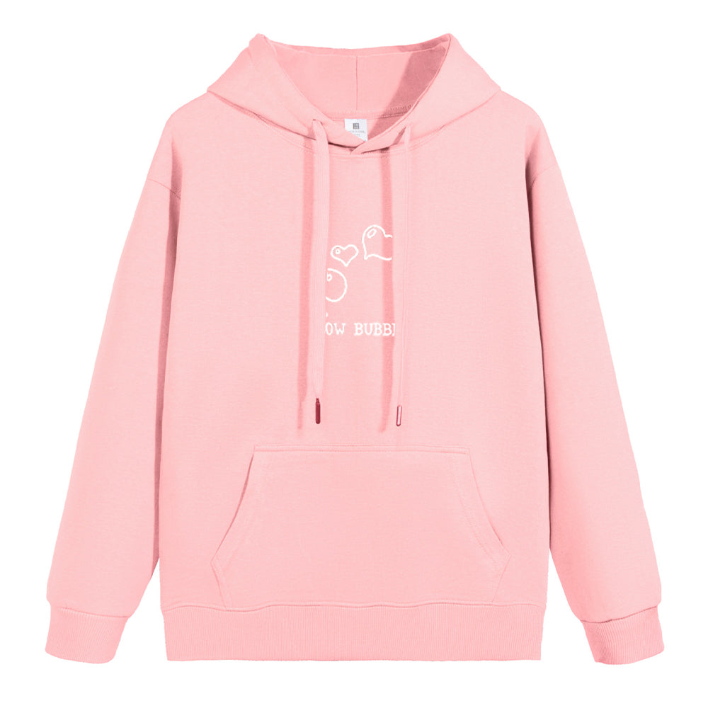 Embroidered CoupleAutumn And Winter Hooded Sweatshirt