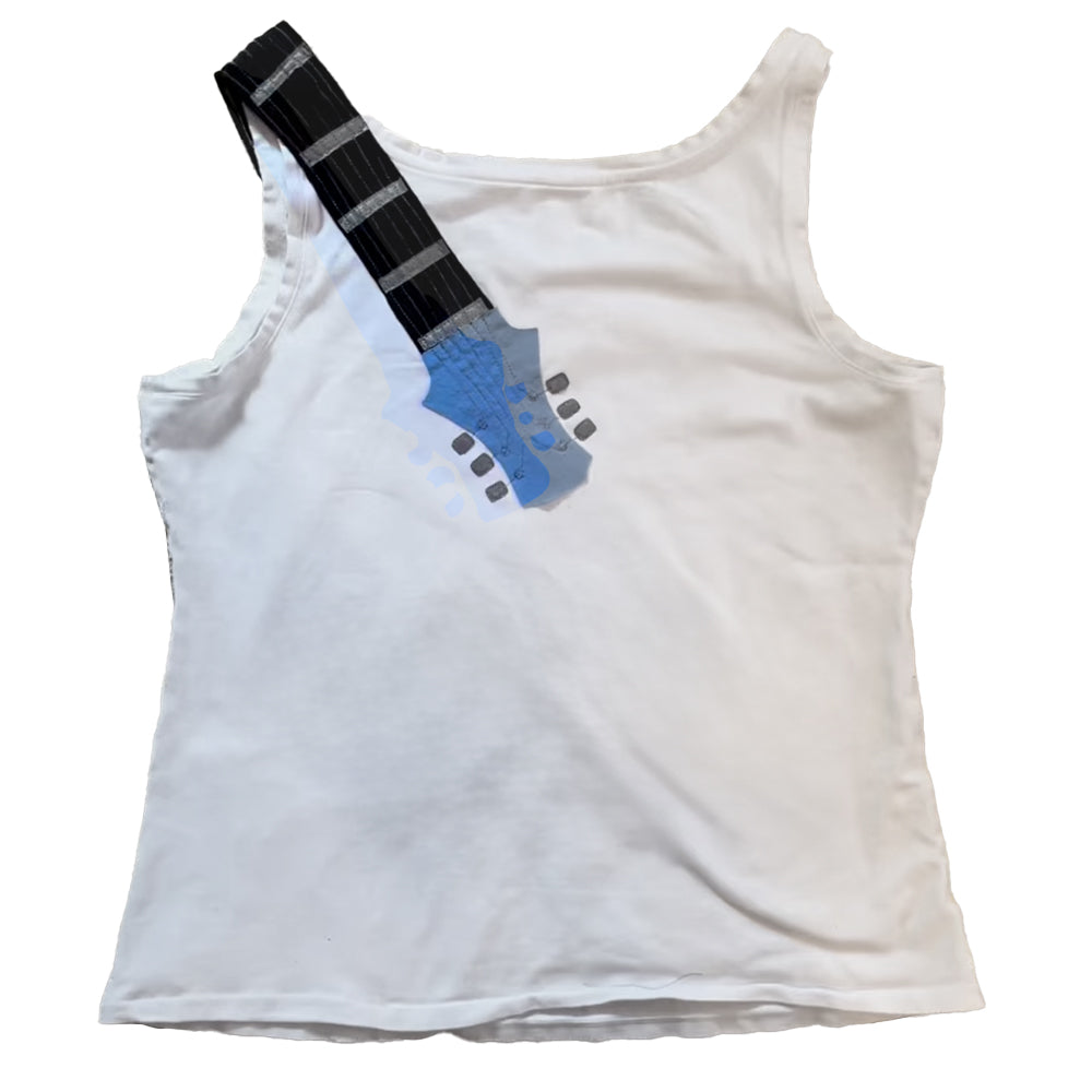 Musical Instrument Appliqué Casual Sleeveless Top