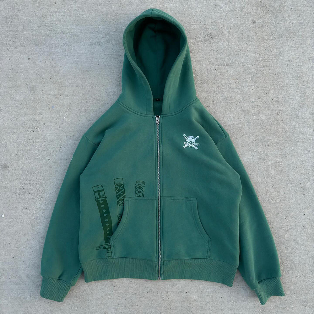 NeoToon Embroidered Zip Hoodie