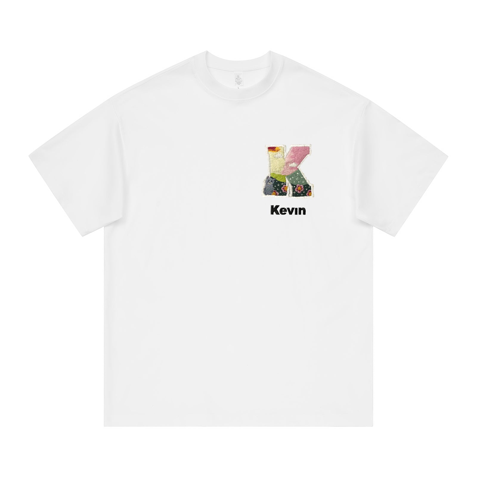 Custom Embroidered Letter T-Shirt