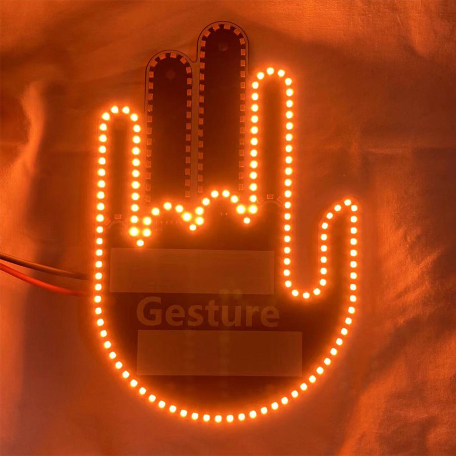 Remote-Controlled Palm-Shaped Car Warning Light