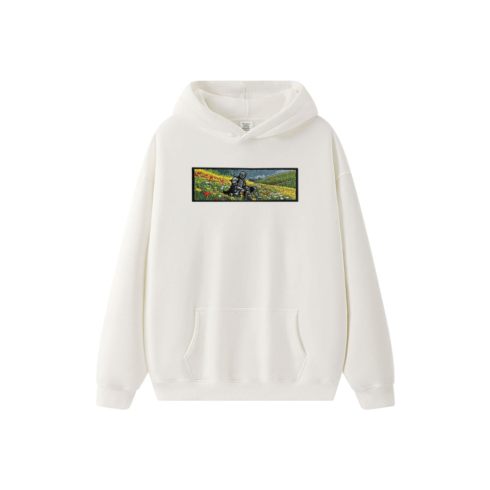 Embroidered Autumn And Winter Hooded Sweatshirt Bright Fantasy