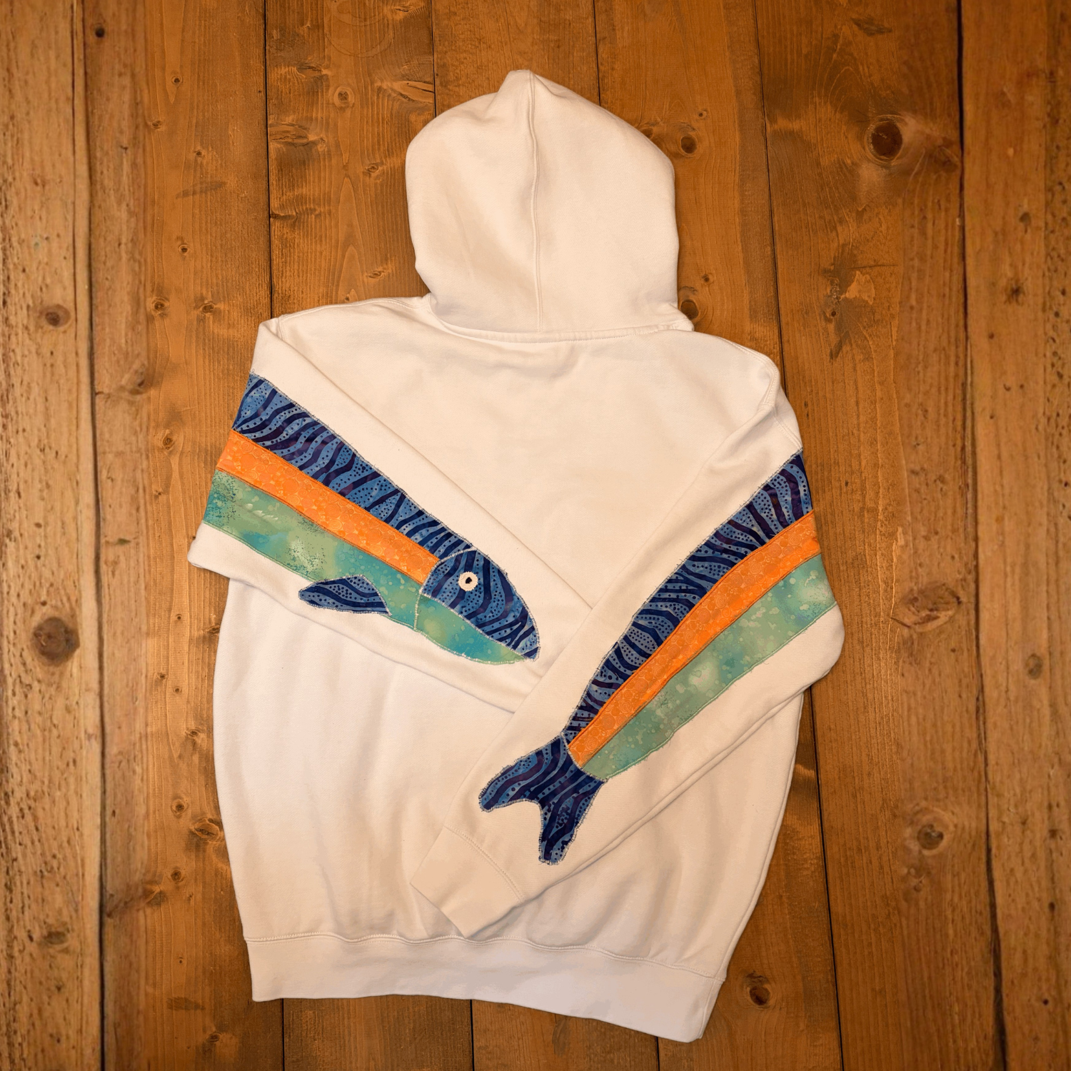 "Pacific Pike" Patchwork Hoodie