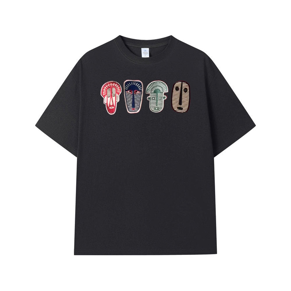 Vintage Tribal Street Embroidered T-Shirt