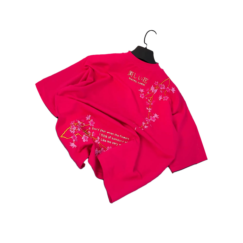 Sakura Bloom Embroidered Tee