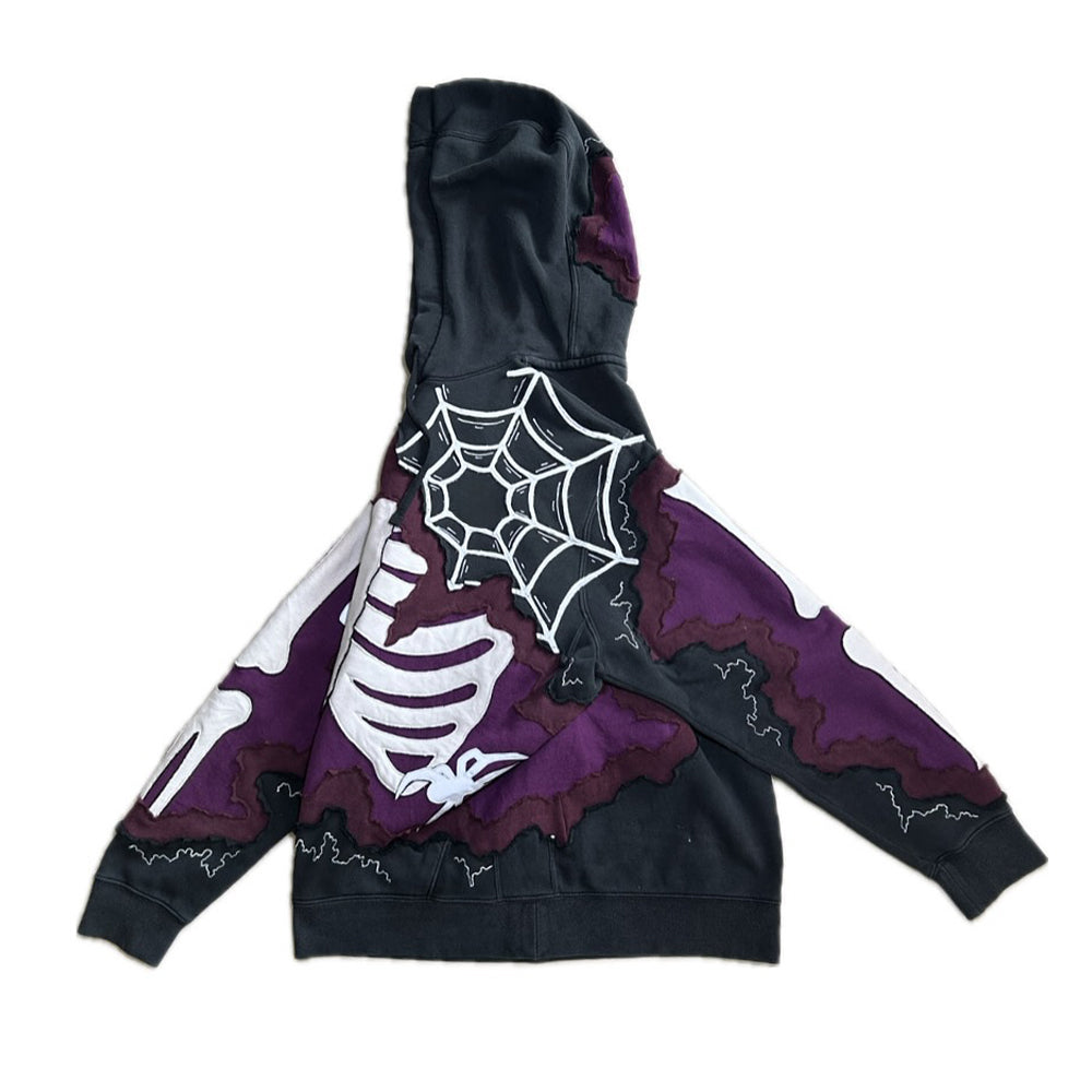 Skeleton Spider Butterfly Element Hoodie