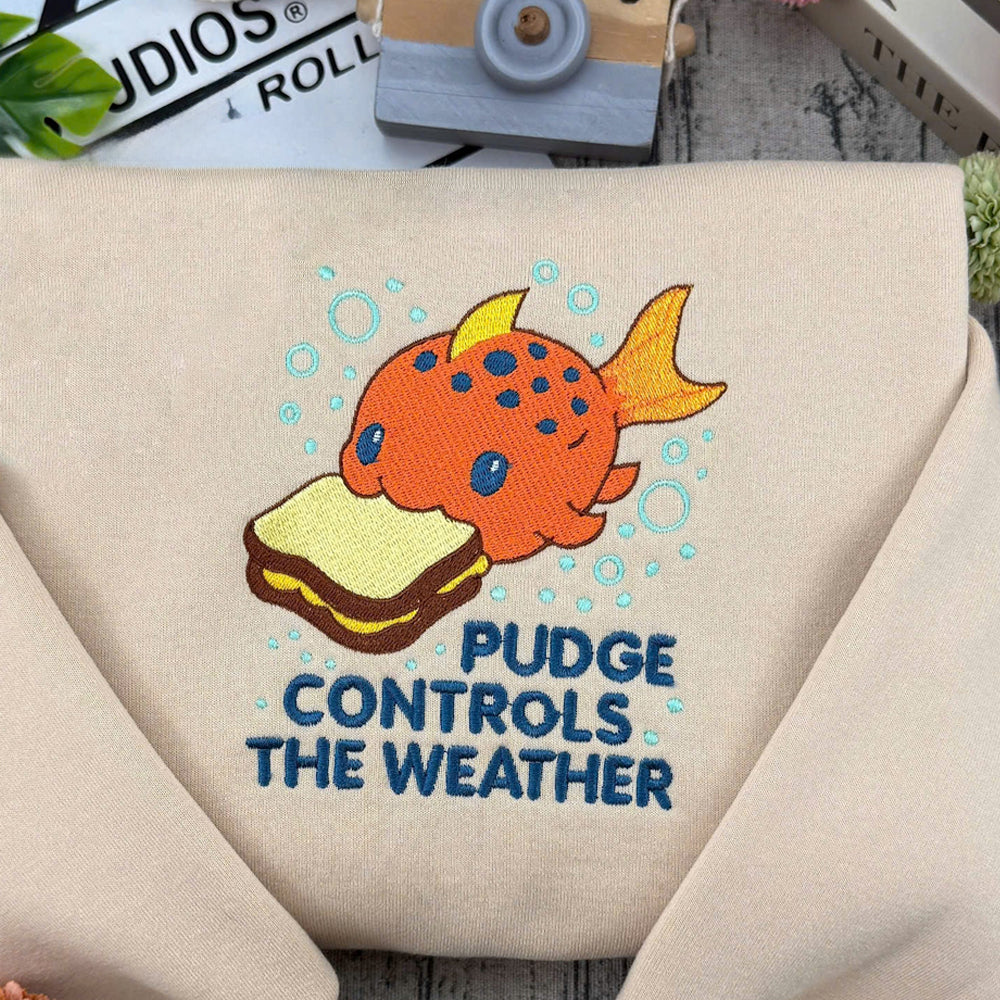 Pudge Forecast Embroidered Crewneck Sweatshirt