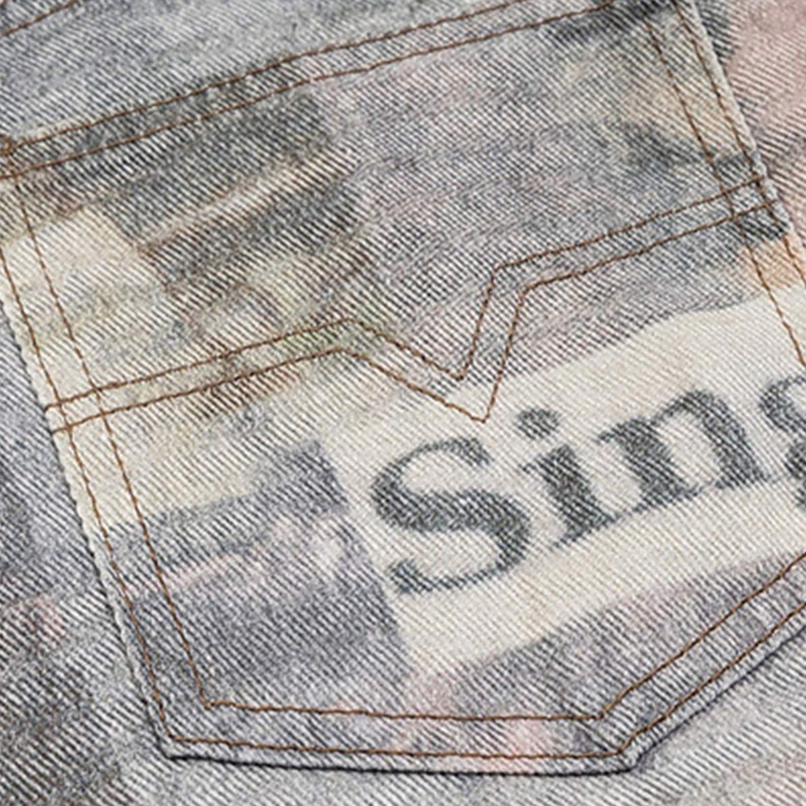 Graffiti Newspaper Baggy Jeans