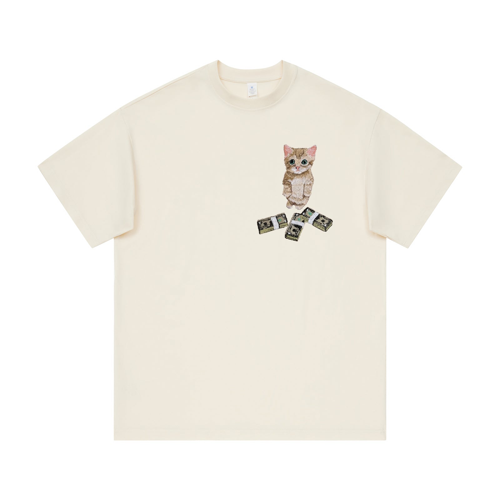 Must-Have Kitty Embroidered T-Shirt