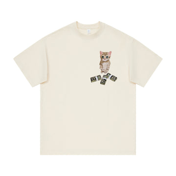 Must-Have Kitty Embroidered T-Shirt