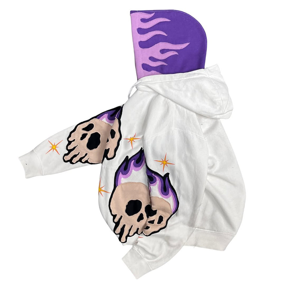 Skull Patchwork Hoodie