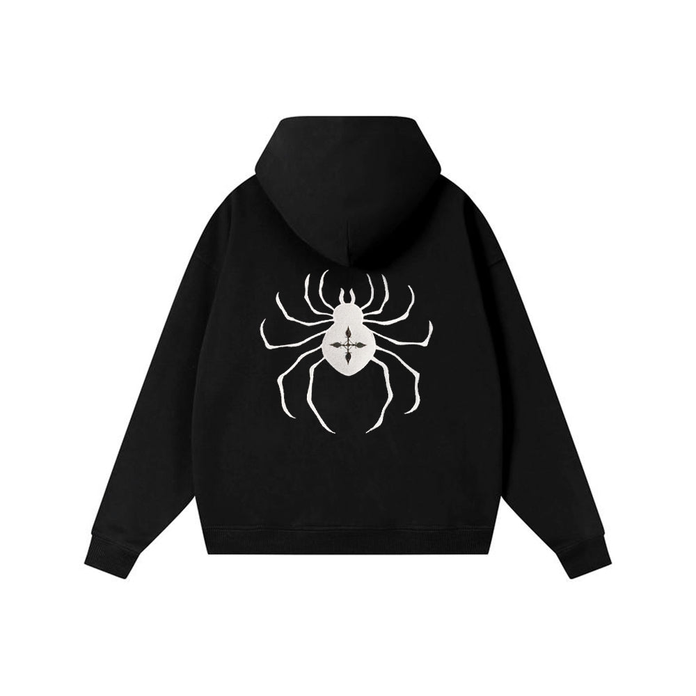 Big Spider Embroidery Hoodie