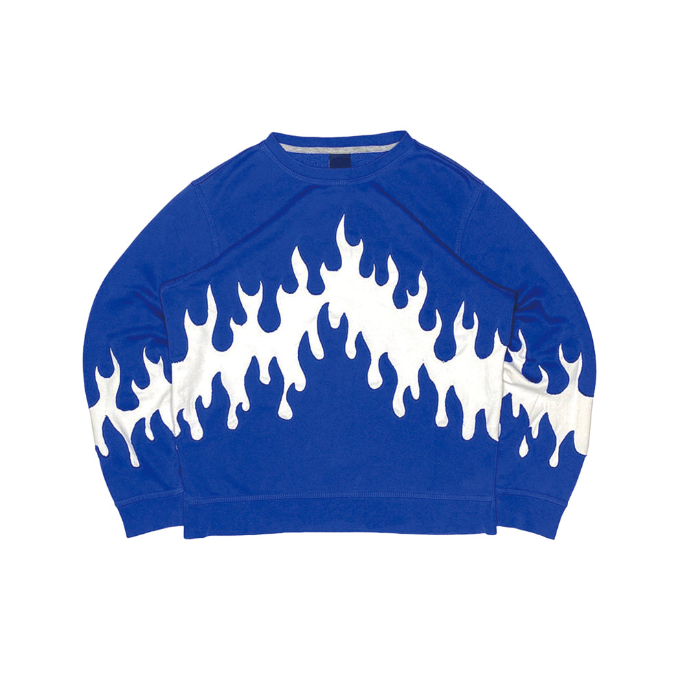Double Flame Dark Blue Sweatshirt