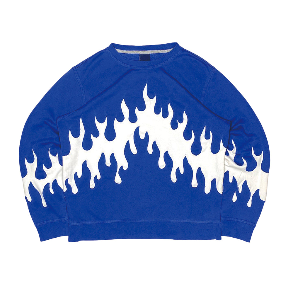 Double Flame Dark Blue Sweatshirt