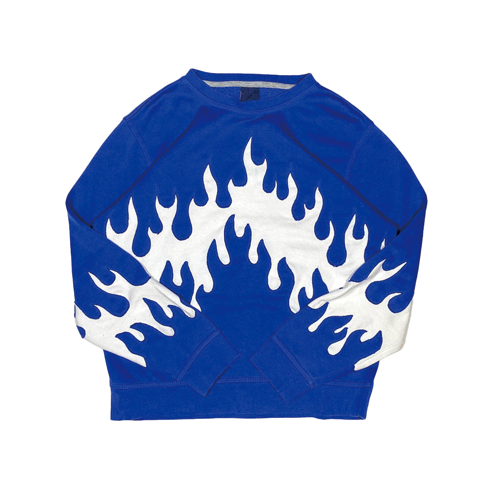 Double Flame Dark Blue Sweatshirt