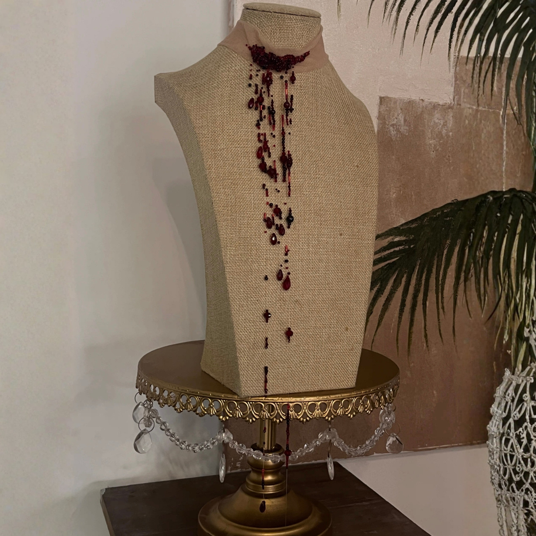 Hand-crafted Blood Drop Choker Necklace