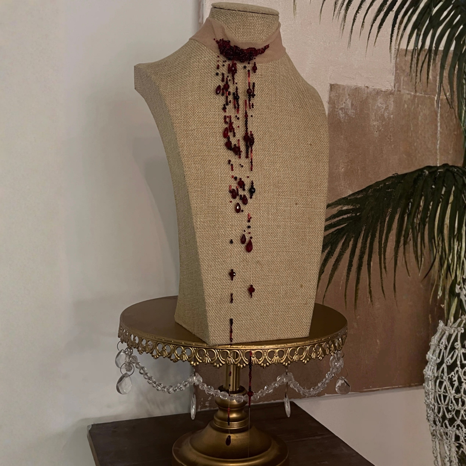 Hand-crafted Blood Drop Choker Necklace
