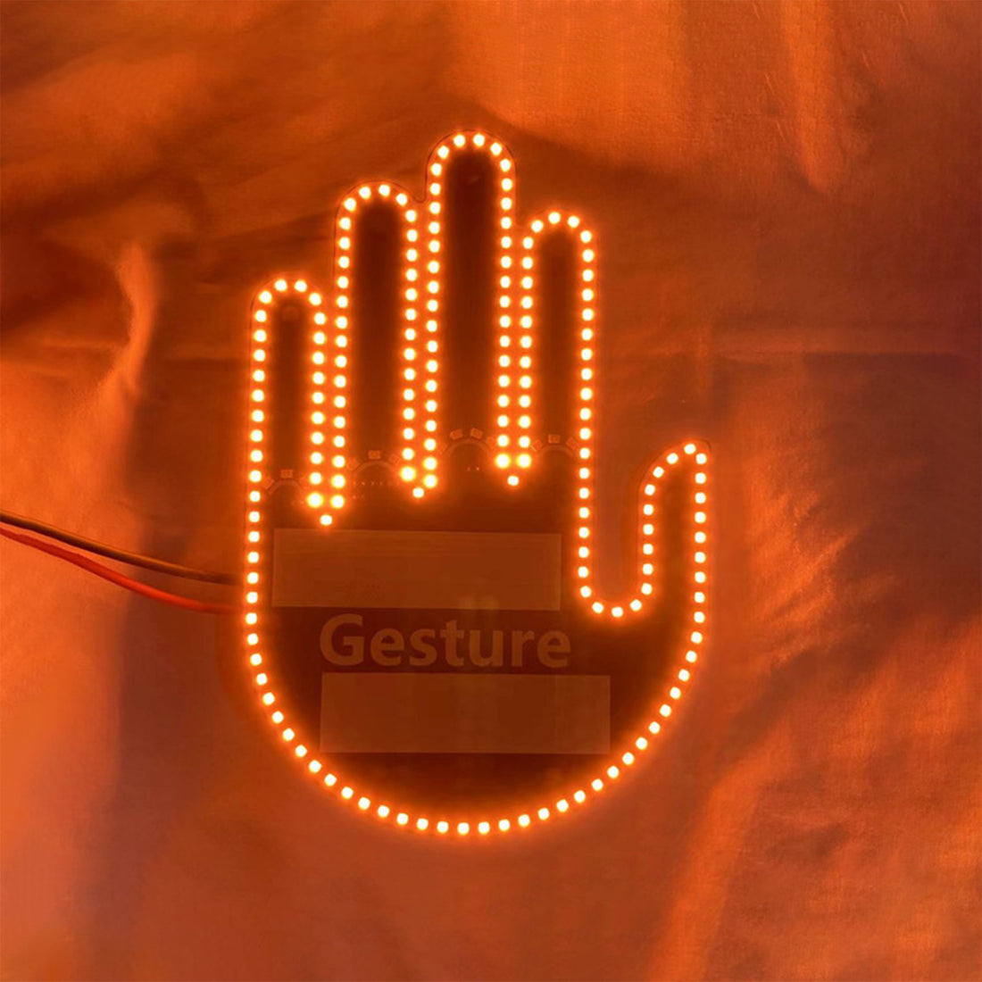 Remote-Controlled Palm-Shaped Car Warning Light