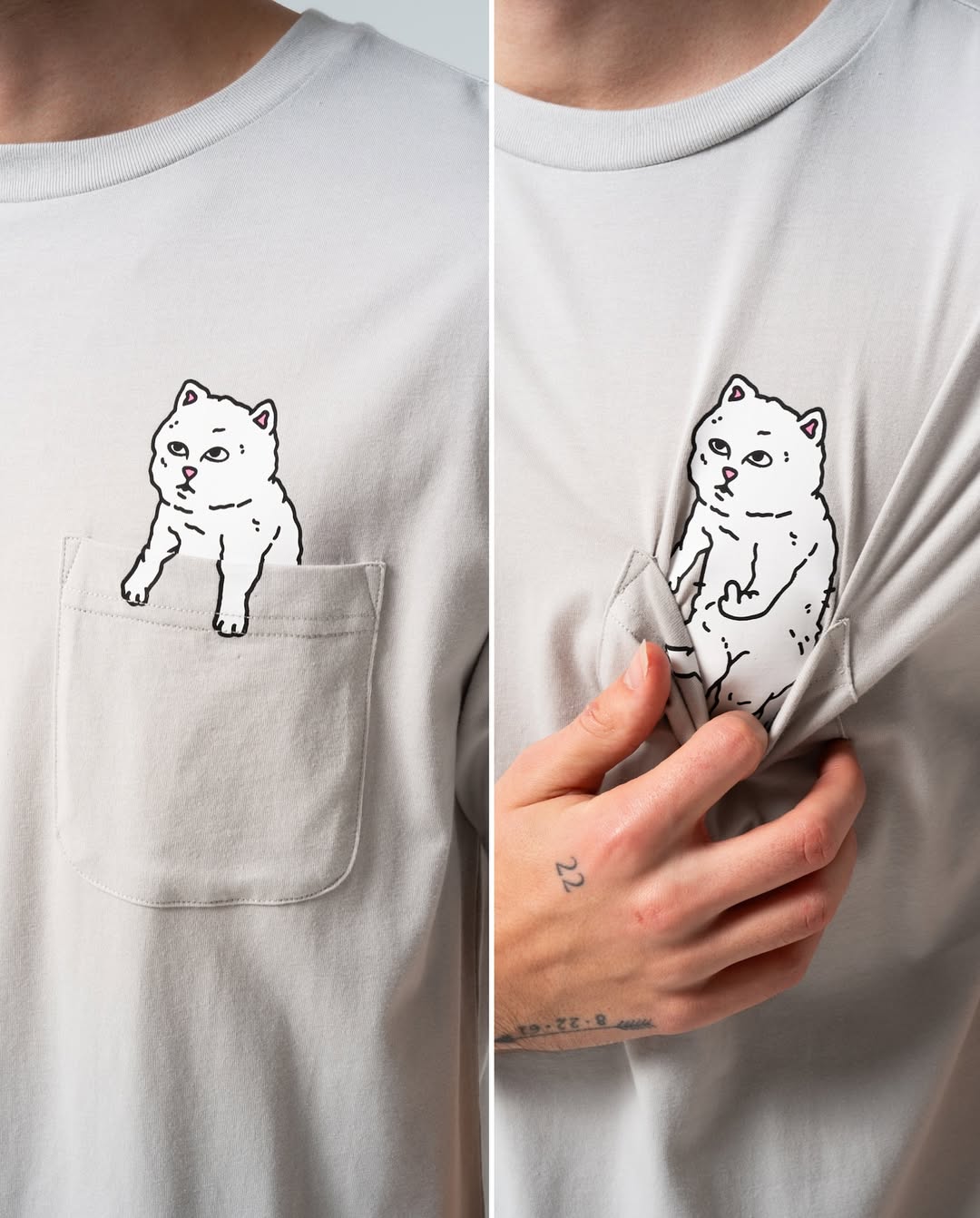 Playful Kitty Graphic T-Shirt