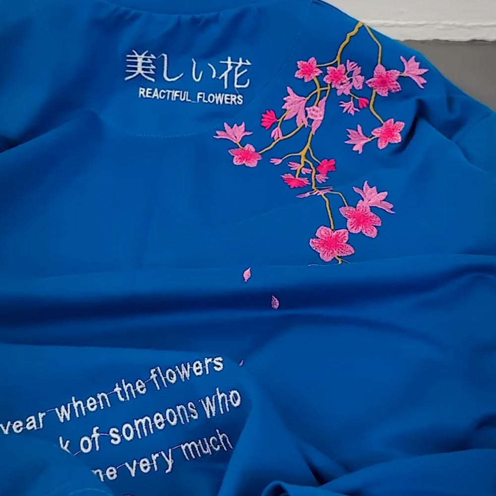 Sakura Bloom Embroidered Tee