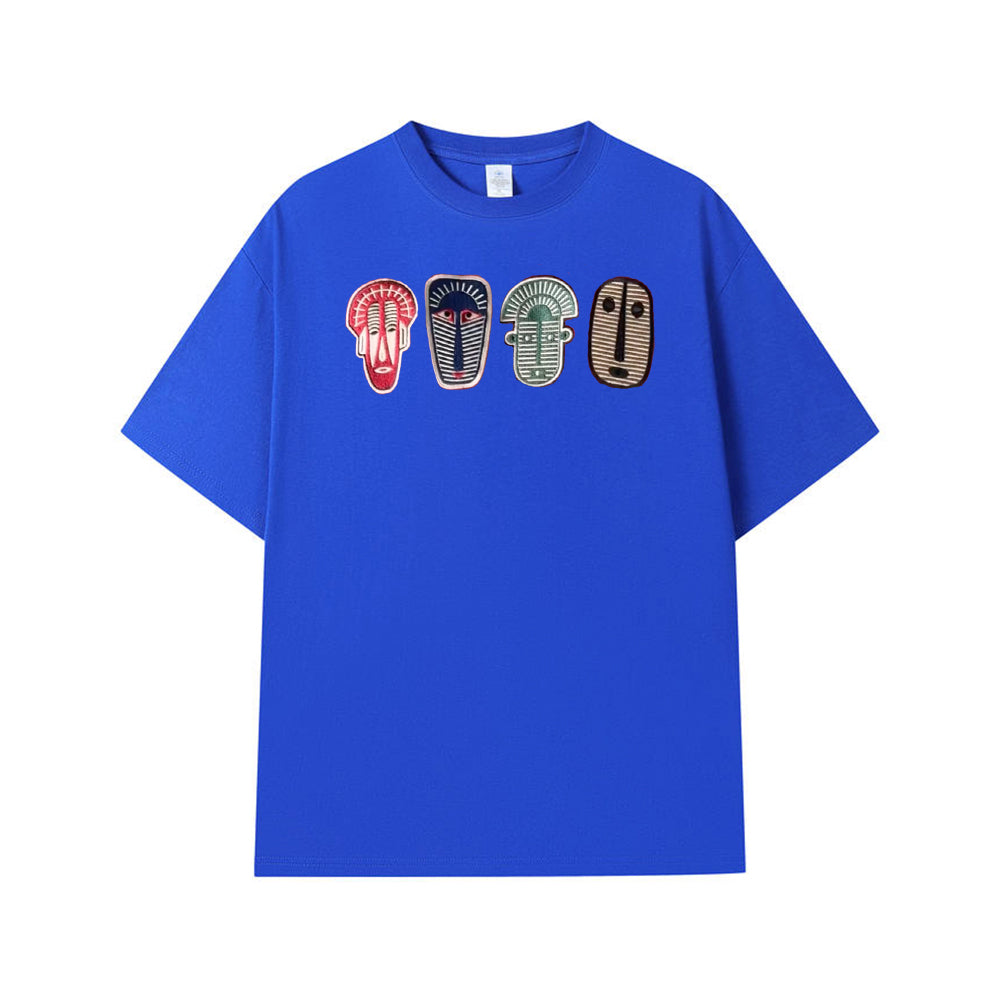 Vintage Tribal Street Embroidered T-Shirt