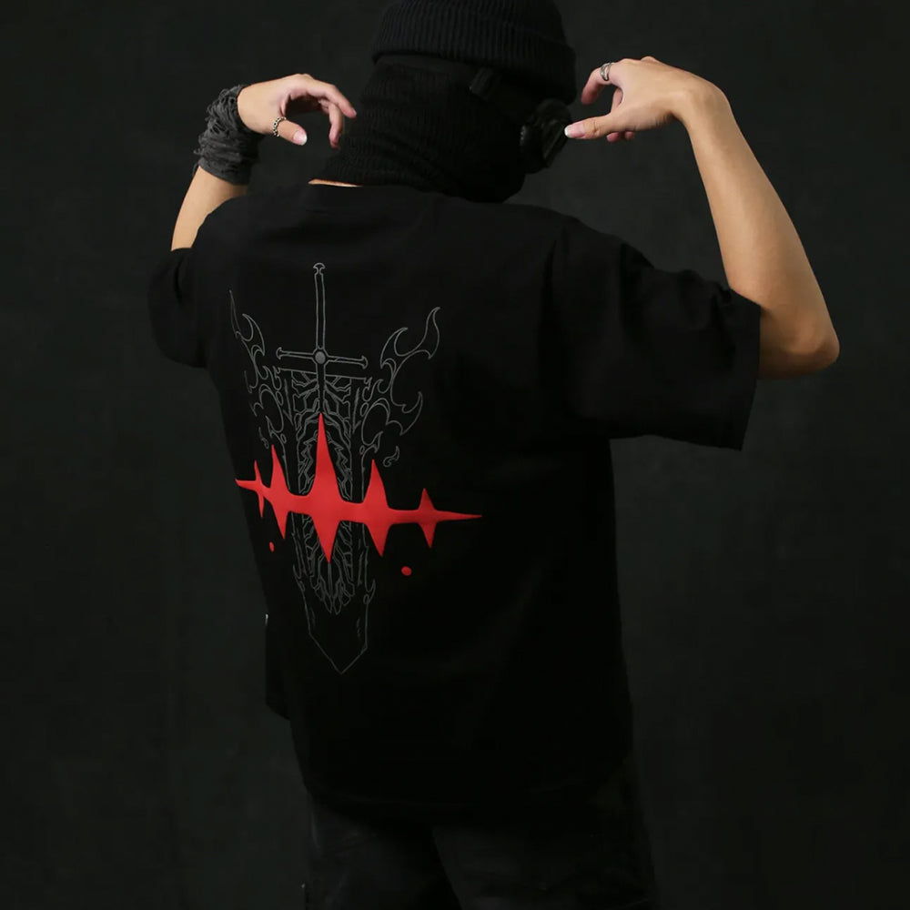 Cartoon Stitch Embroidery T-Shirt