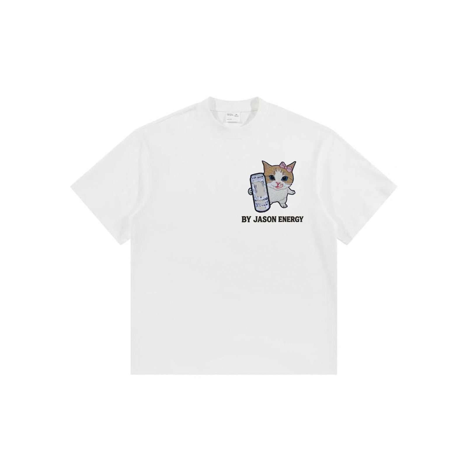 Custom Meowster Energy T-shirt（White）
