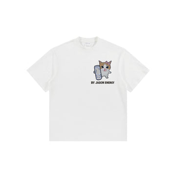 Custom Meowster Energy T-shirt（White）