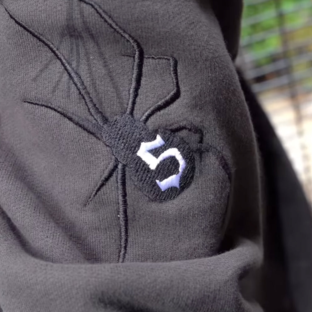 Arachnid Embroidery Hoodie - Street Style Statement