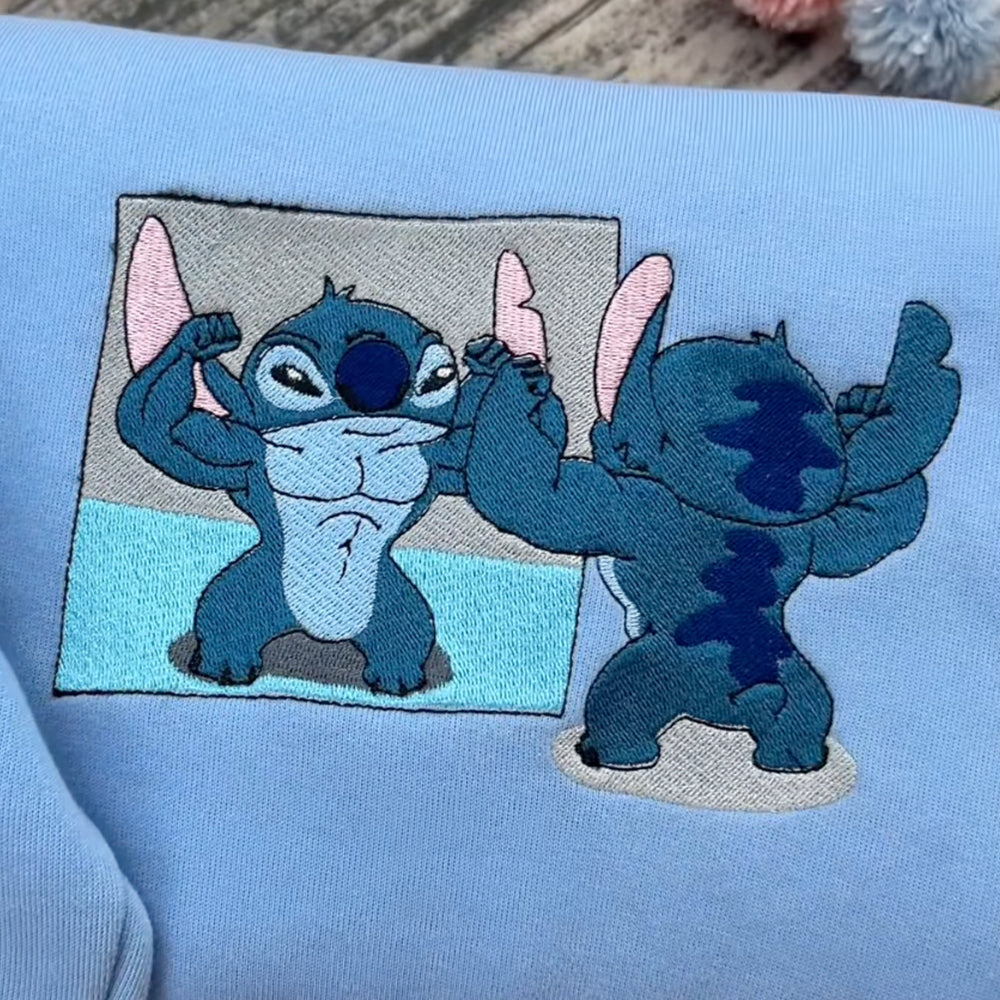 Matching Anime Love Hoodie – Embroidered Edition