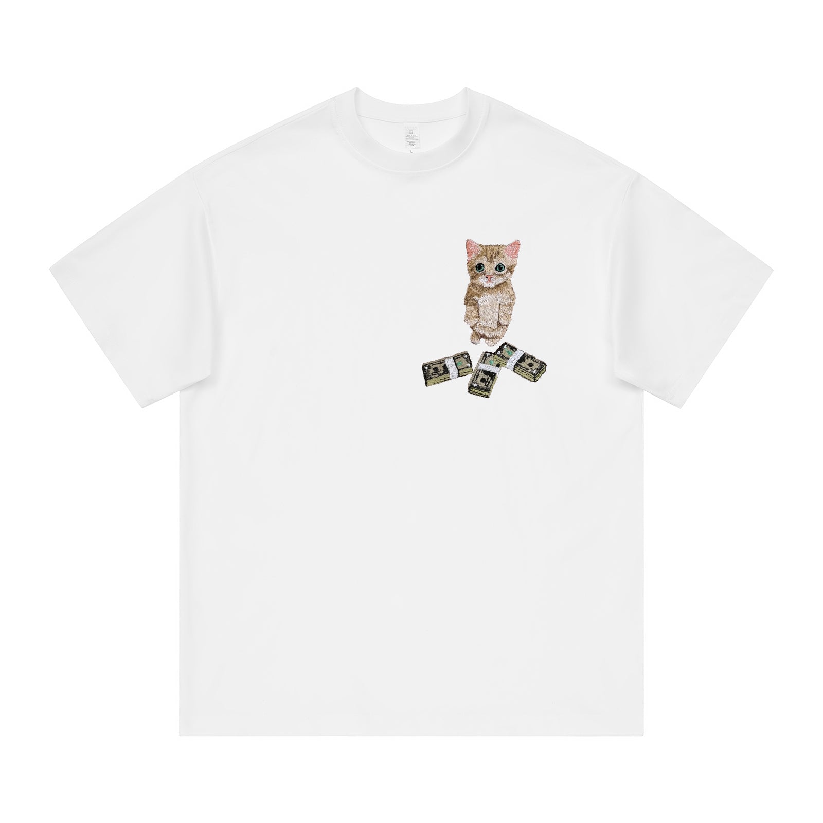 Must-Have Kitty Embroidered T-Shirt
