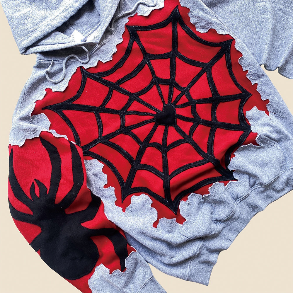 Spider Element Cracked Hoodie