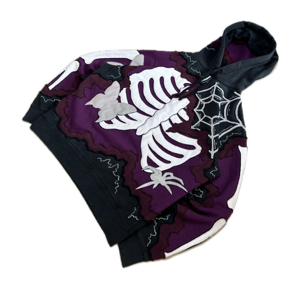 Skeleton Spider Butterfly Element Hoodie