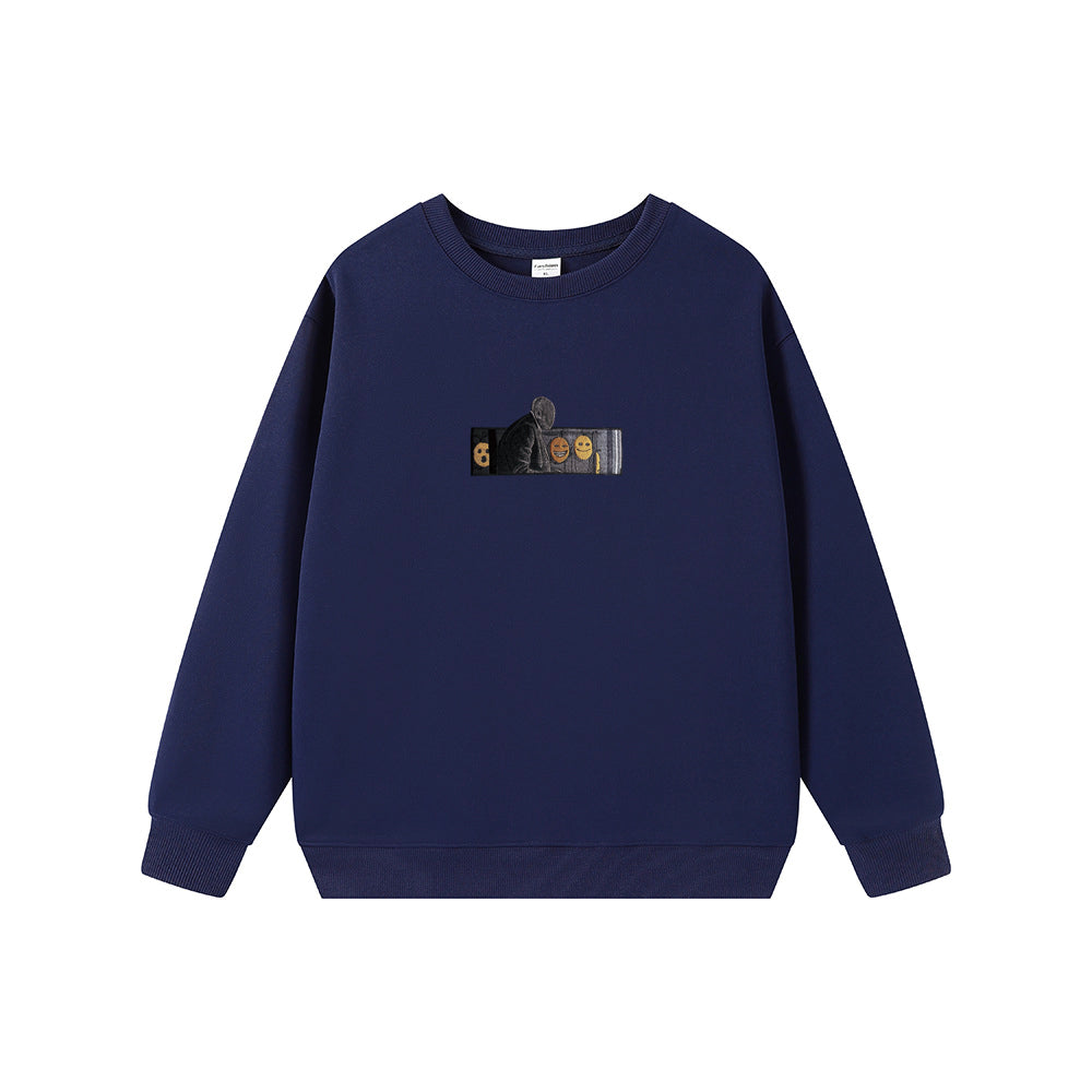 Round Face Expression Sweatshirt
