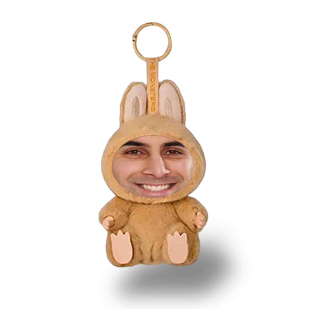 Custom Yebubu (Version 2) Plush Keychain – Personalized Face in Different Colors