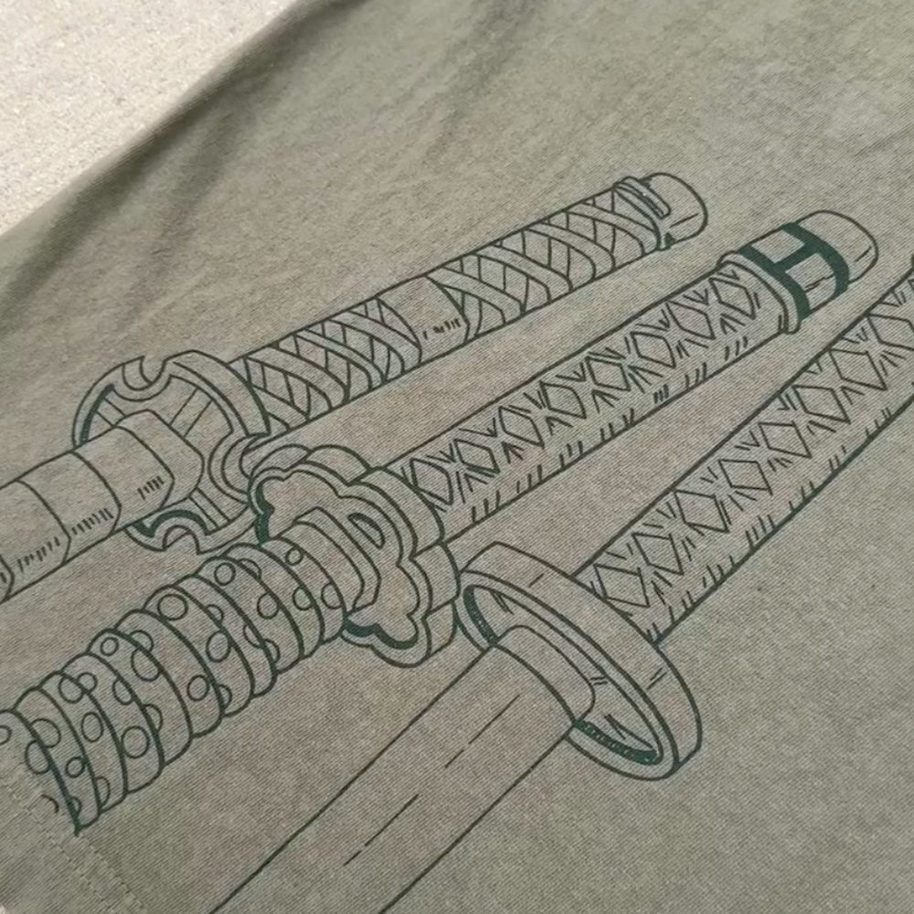 Anime Graphic Embroidered Tee - Otaku Street Style