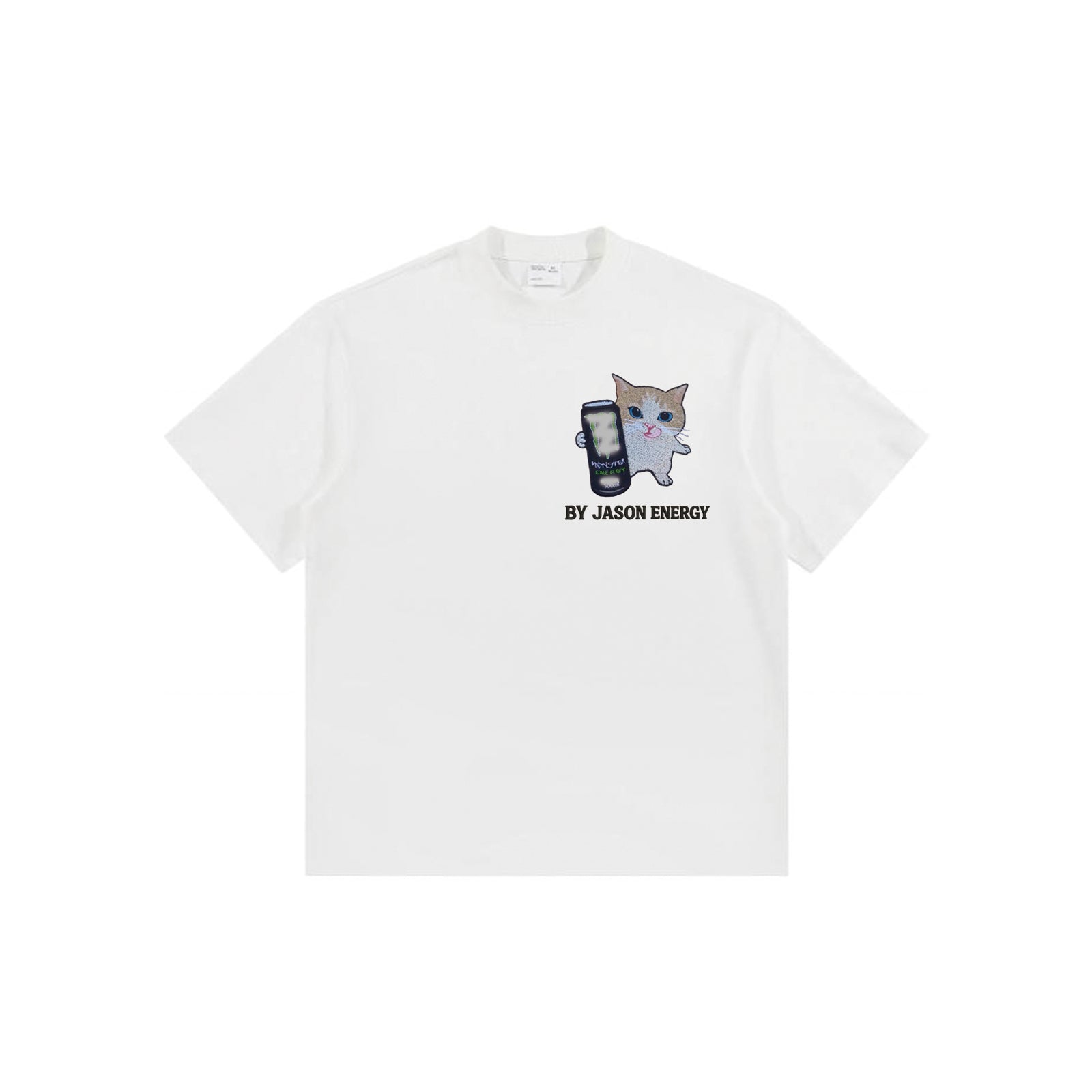 Custom Meowster Energy T-shirt（White）