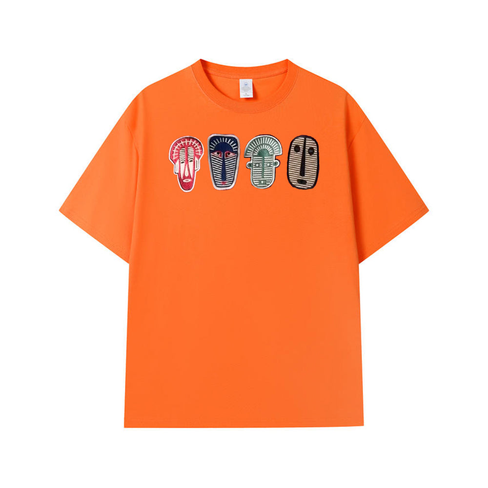 Vintage Tribal Street Embroidered T-Shirt