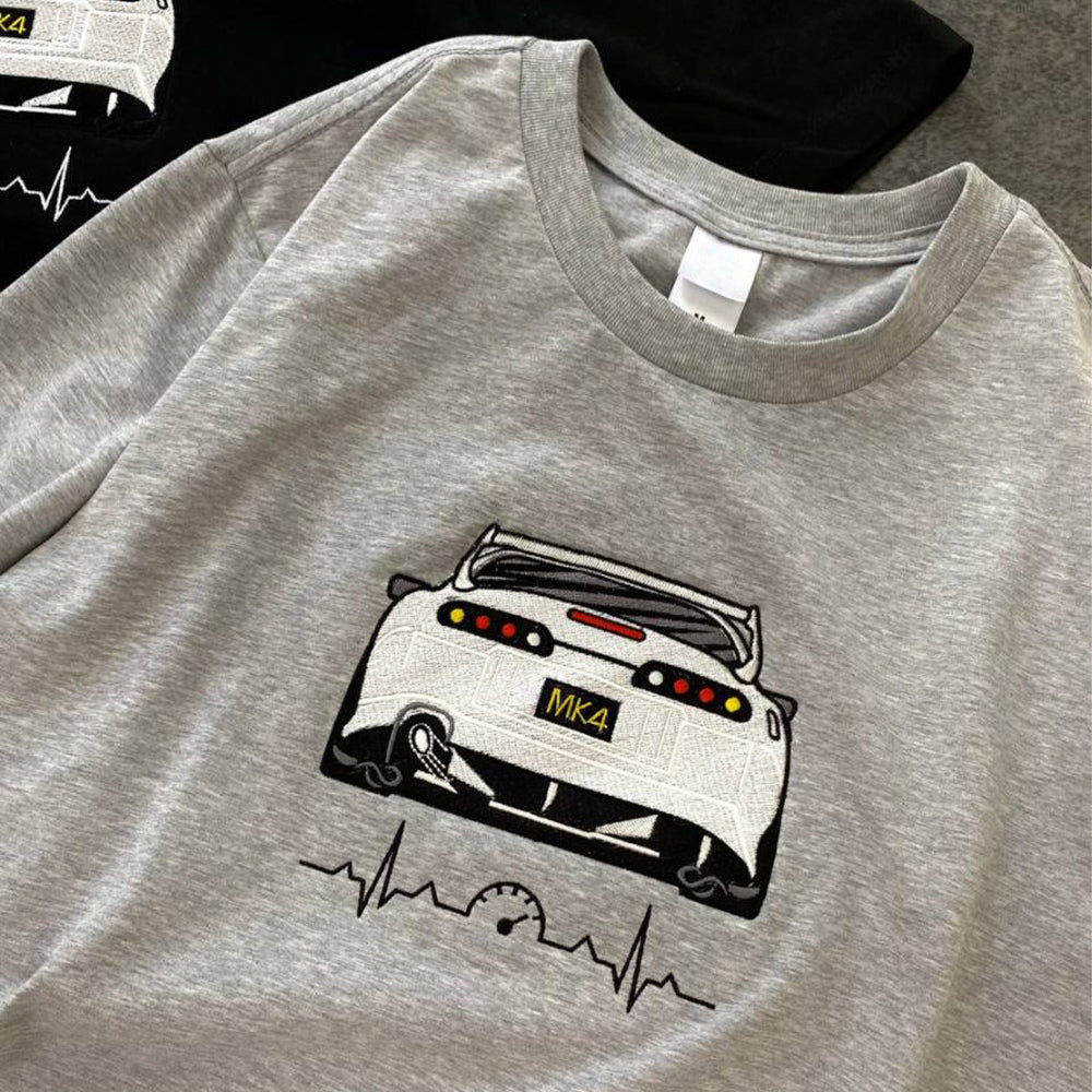 Car is Faith Embroidered T-shirt