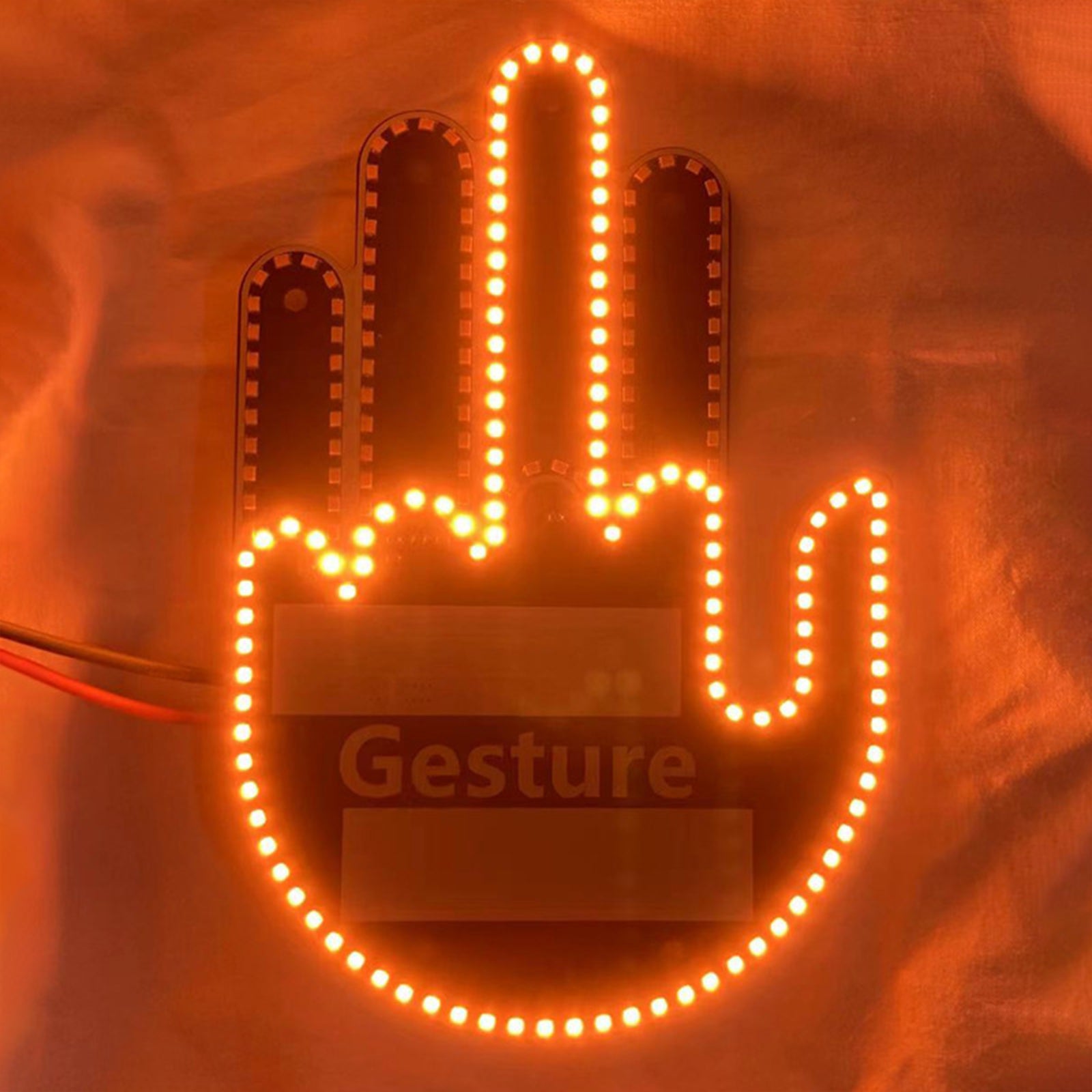 Remote-Controlled Palm-Shaped Car Warning Light