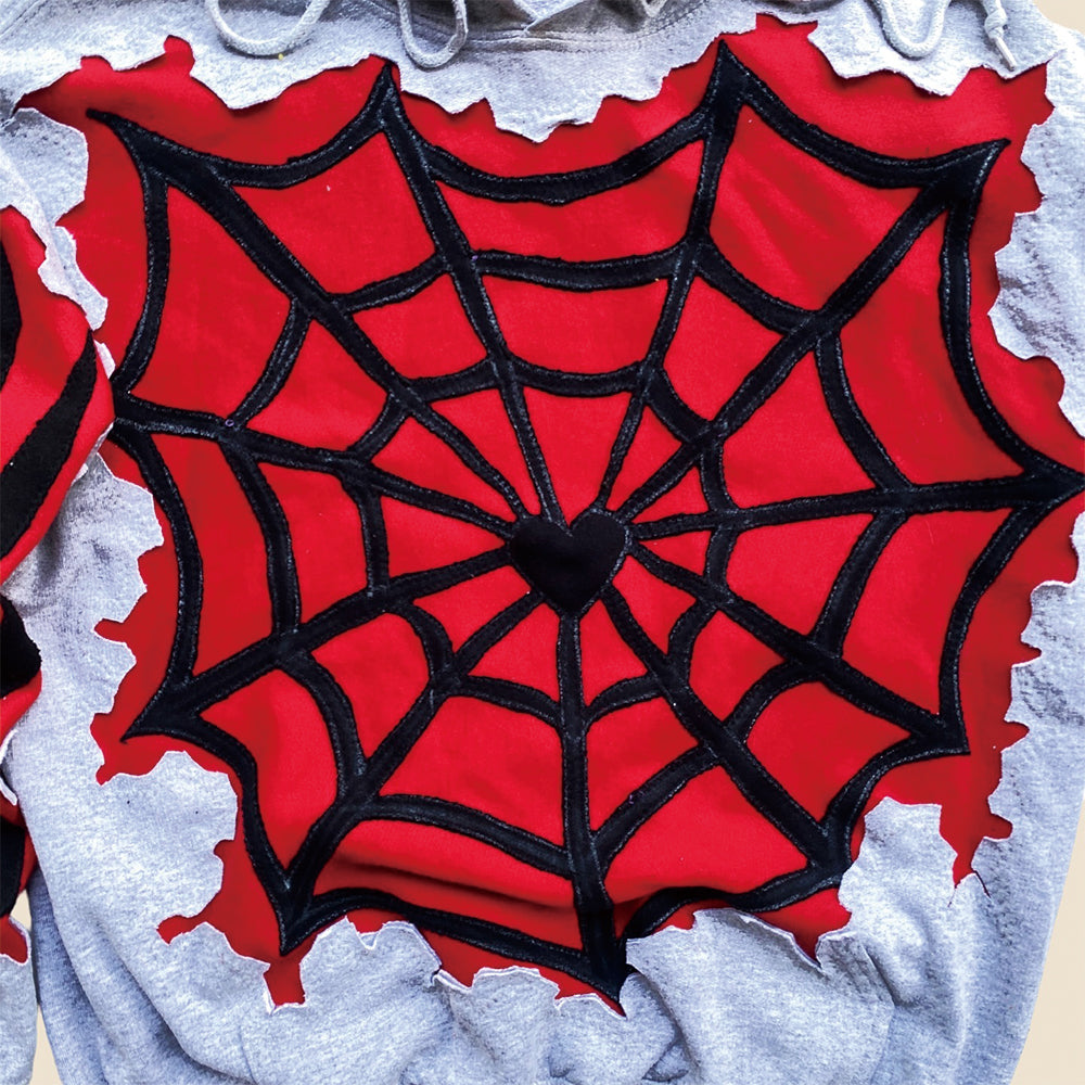Spider Element Cracked Hoodie